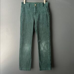 💚 VINEYARD VINES corduroy pants youth size 10 hunter green GUC preppy